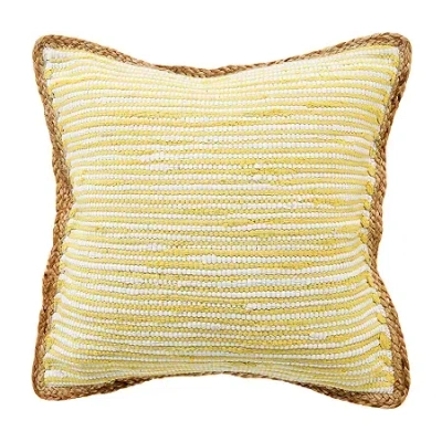 Lr Home Rahis Modern Square Throw Pillow In Yellow