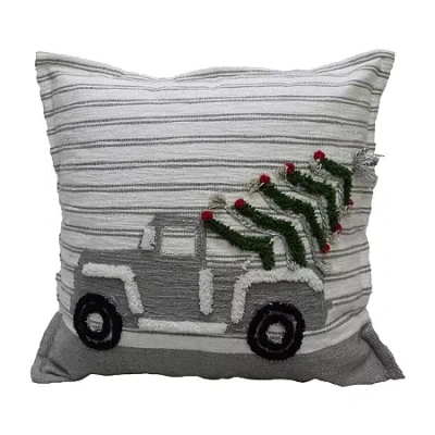 Vibhsa Holiday Car Throw Square Throw Pillow In Multi