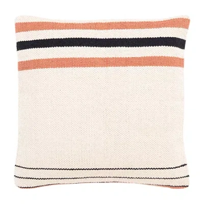 Safavieh Thiele Square Throw Pillow In Orange