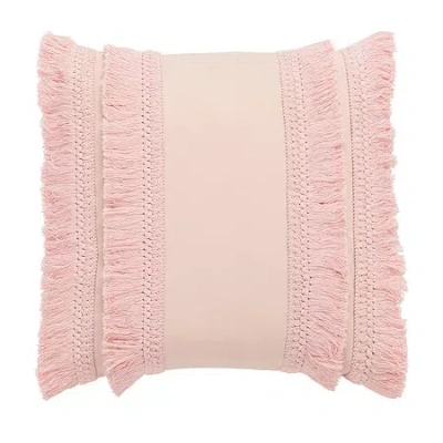 Safavieh Grema Square Throw Pillow In Pink