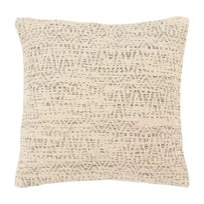 Safavieh Parvati Square Throw Pillow In Silver