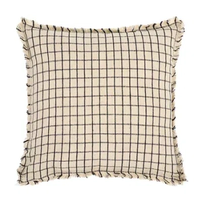 Safavieh Raie Linen Square Throw Pillow In White