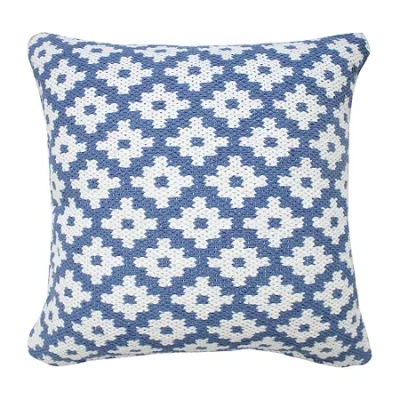 Lr Home Ivan Modern Square Throw Pillow In Blue