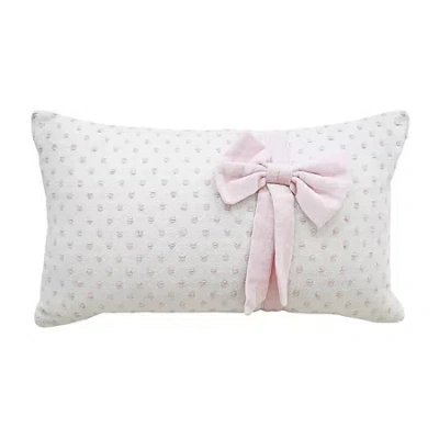 Vibhsa Handwoven Decorative Pillow With Bows And Frills In Multi
