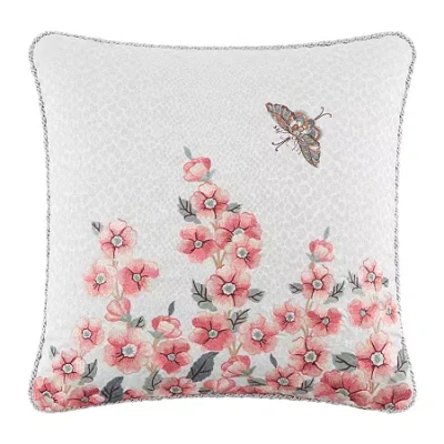 Rose Tree Talia Square Throw Pillow In Gray