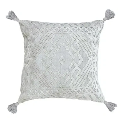 Lr Home Square Throw Pillow In Silver