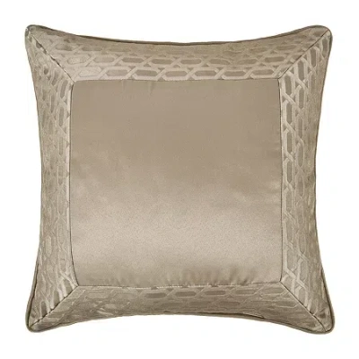 Royal Court Square Throw Pillow In Sand