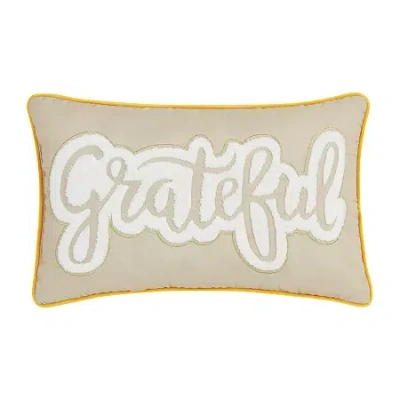 Truly Soft Grateful Decorative Bed Pillow In Sand