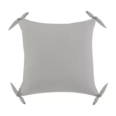 Lr Home Alisey Solid Square Throw Pillow In Gray