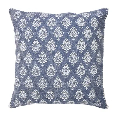 Lr Home Smit Geometric Square Throw Pillow In Blue