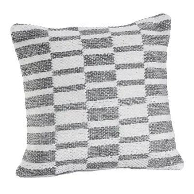 Lr Home Mony Geometric Square Throw Pillow In Gray