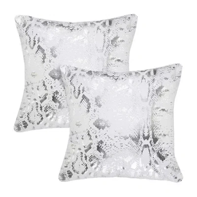 Lr Home Pau Abstract Set Square Throw Pillow In White