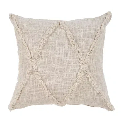 Lr Home Aali Geometric Square Throw Pillow In Sand
