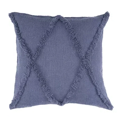 Lr Home Aali Geometric Square Throw Pillow In Blue