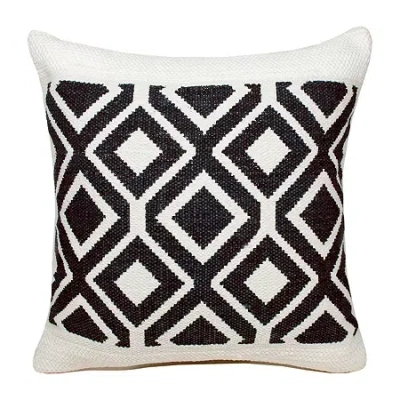 Lr Home Chay Geometric Square Throw Pillow In Black
