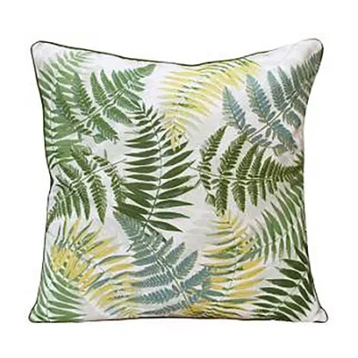 Lr Home Ren Ros Floral Square Throw Pillow In Green