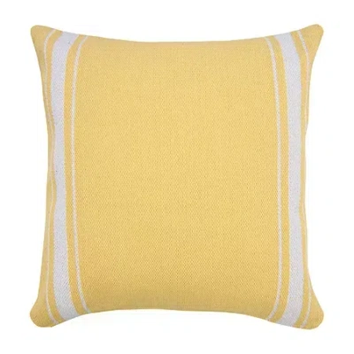 Lr Home Fin Geometric Square Throw Pillow In Yellow