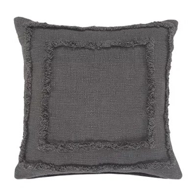 Lr Home Cala Geometric Square Throw Pillow In Gray