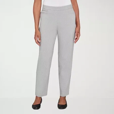 Alfred Dunner Stockbridge Modern Millennium Average Length Pant In Gray