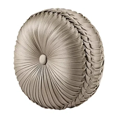 Five Queens Court Beaumont Round Throw Pillow In Brown