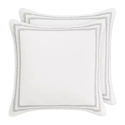 Laura Ashley Serena Reversible Euro Sham In Gray