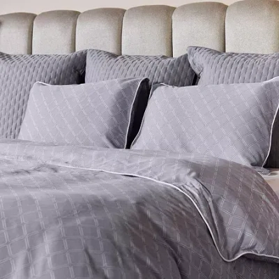 Bedvoyage Rayon From Bamboo Hem Euro Pillow In Gray