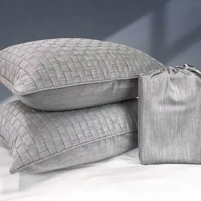Bedvoyage Eco Melange 2-pc. Throw Pillow Cover In Gray