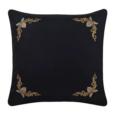 Five Queens Court Stefania Reversible Euro Sham In Black