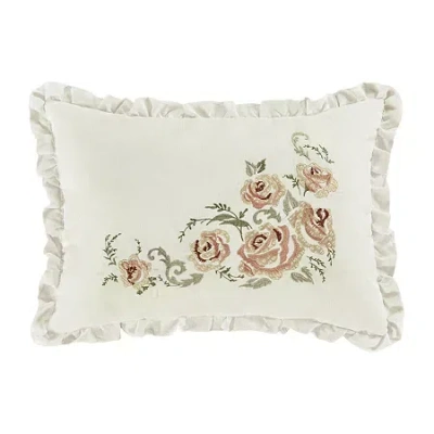 Royal Court Estelle Square Throw Pillow In Orange