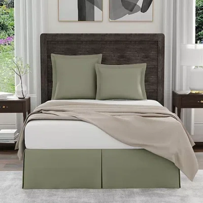 Bed Maker's Levinsohn Textile Tailored Euro Sham In Green