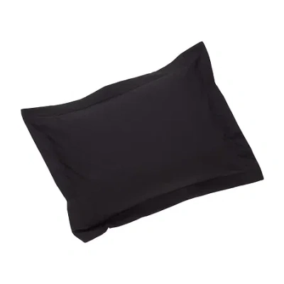 Bed Maker's Levinsohn Textile Tailored Pillow Sham In Black