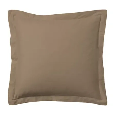 Bed Maker's Levinsohn Textile Tailored Euro Sham In Brown