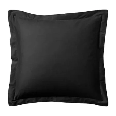 Bed Maker's Levinsohn Textile Tailored Euro Sham In Black