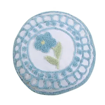 Better Trends Bloomfield Throw Pillow In Blue