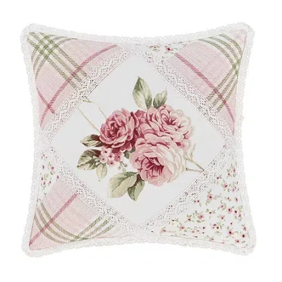 Royal Court Bungalow Square Throw Pillow In Pink