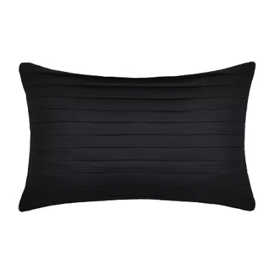 Royal Court Calabria Rectangular Throw Pillow In Black