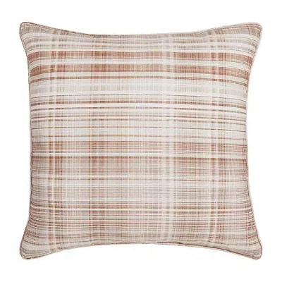 Royal Court Peyton Square Throw Pillow In Orange