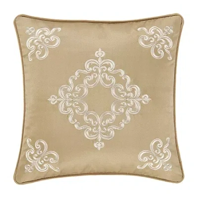 Royal Court Potenza Square Throw Pillow In Yellow
