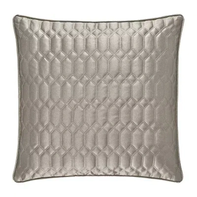 Five Queens Court Saranda Square Throw Pillow In Silver