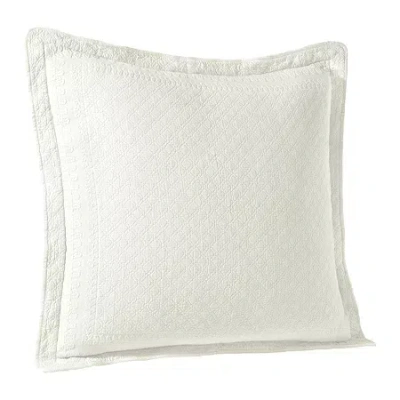 Historic Charleston Collection King Charles Matelassã© Euro Sham In White