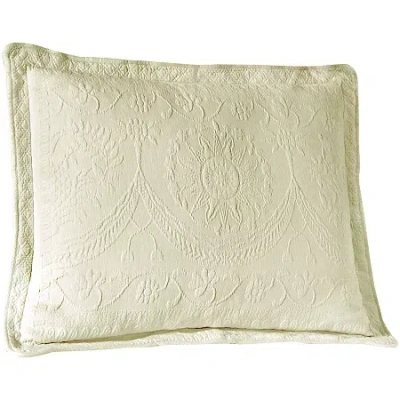 Historic Charleston Collection King Charles Matelassã© Pillow Sham In White