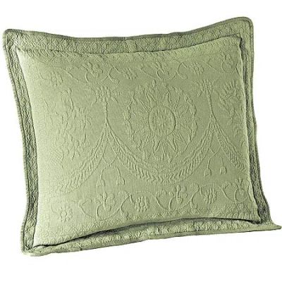Historic Charleston Collection King Charles Matelassã© Pillow Sham In Green