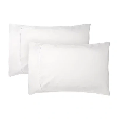 Bed Hog Sateen 2 Pieces 625 Wrinkle Resistant Pillowcase In White