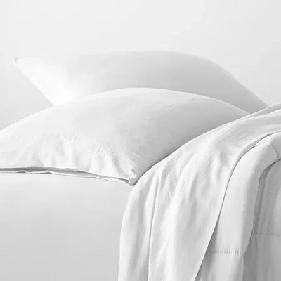 Ella Jayne 100% Cotton Percale Cool And Crisp Pillowcase Set In White