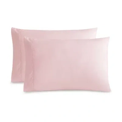 Swift Home Double Brushed Wrinkle Resistant Pillowcase In Pink