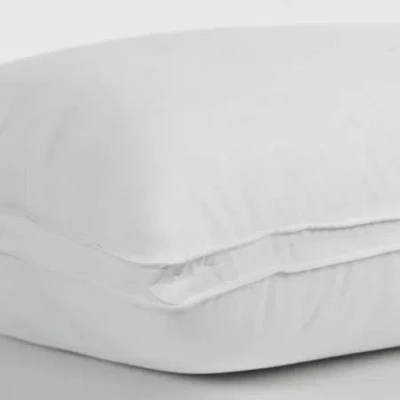 Ella Jayne Gussetted Soft Plush Down Alternative Stomach Sleeper Pillow In White