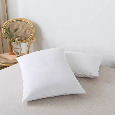 St. James Home Fleece & Feather Wool Surround With Feather Core Pillow In White