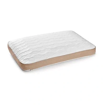 Serta Align Revive Memory Foam Medium Density Bed Pillow In White