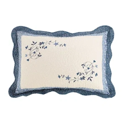Modern Heirloom Charlotte Pillow Sham In Blue