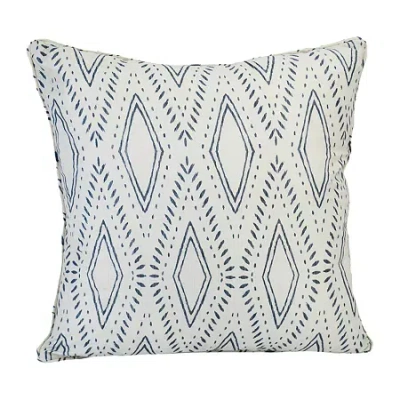 Donna Sharp Tohatchi Diamond Square Throw Pillow In White